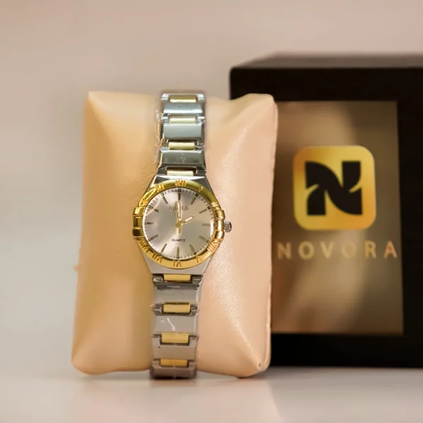 01 ROSRA Two-Tone Women's Watch with Gold & Silver Finish