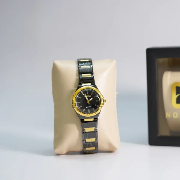 ROSRA Classic Two Tone Gold & Black Women's Watch