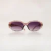 Crystal-Accent Geometric Novora Sunglasses for Women