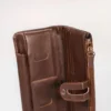 Cow Leather Men's Premium Long Wallet (Brown)