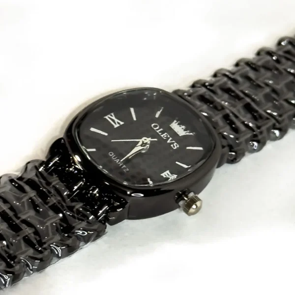 OLEVS (Vintage-Style Ladies Black Bracelet Watch)