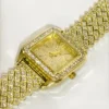 Dazzling Gold Square Dial Women's Watch