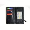 Cow Leather Men's Premium Long Wallet (Black)