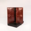 Cow leather long wallet