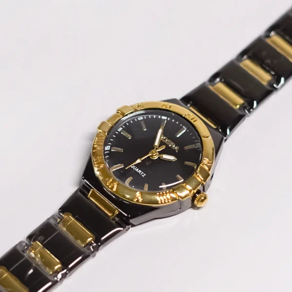ROSRA Classic Two Tone Gold & Black Women's Watch