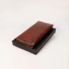 Cow leather long wallet