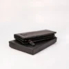 Cow Leather Men's Premium Long Wallet (Black)