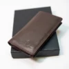 Cow Leather Compact Long Wallet
