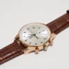 Men's Classic Rosegold Watch with Brown Leather Strap