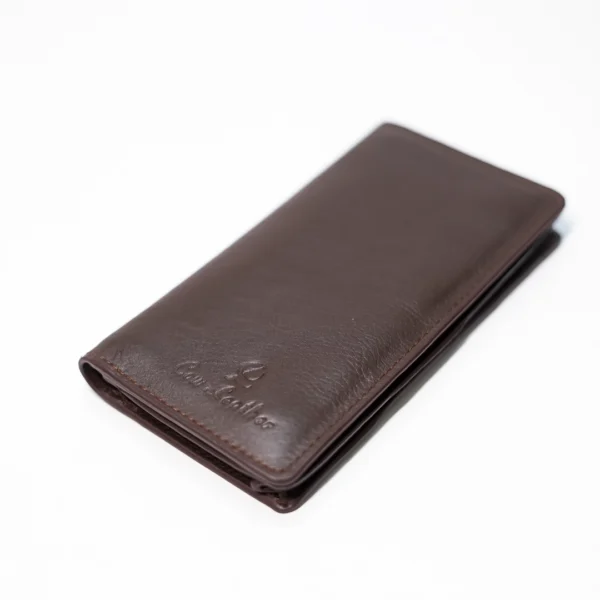 Cow Leather Compact Long Wallet