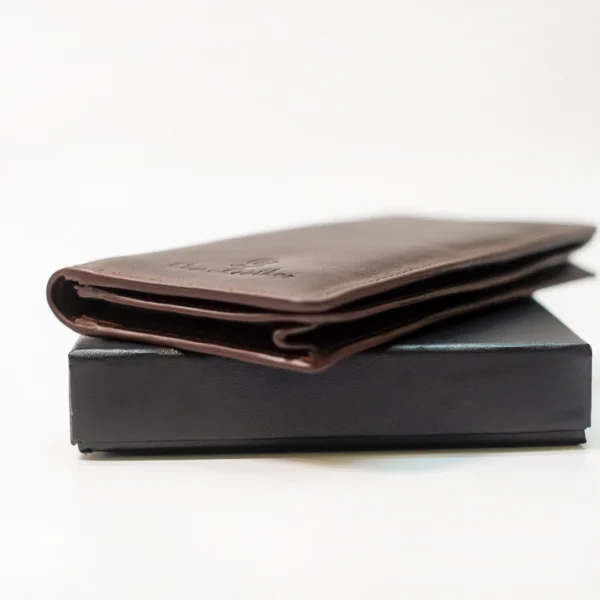 Cow Leather Compact Long Wallet