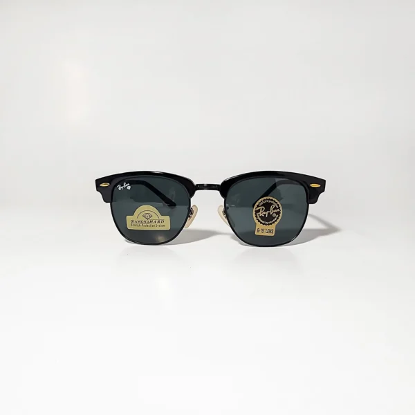 Clubmaster RB3016 Classic Black in Black Glass Lenses