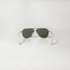 Classic Aviator Sunglass Gold Frame Dark Green Glass Lenses
