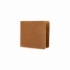 The Artisan Crazy Horse Genuine Leather Bifold Imported Wallet Brown