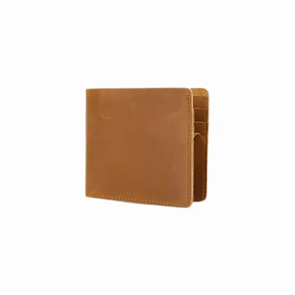 The Artisan Crazy Horse Genuine Leather Bifold Imported Wallet Brown