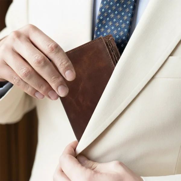 The Diplomat Investment-Grade Genuine Oil Cowhide Leather RFID Security Built-In Men's Imported Wallet