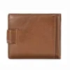 The Classic Utility Bifold Premium Genuine Cowhide Leather Secure Snap Closure Wallet