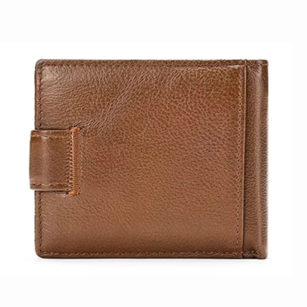 The Classic Utility Bifold Premium Genuine Cowhide Leather Secure Snap Closure Wallet