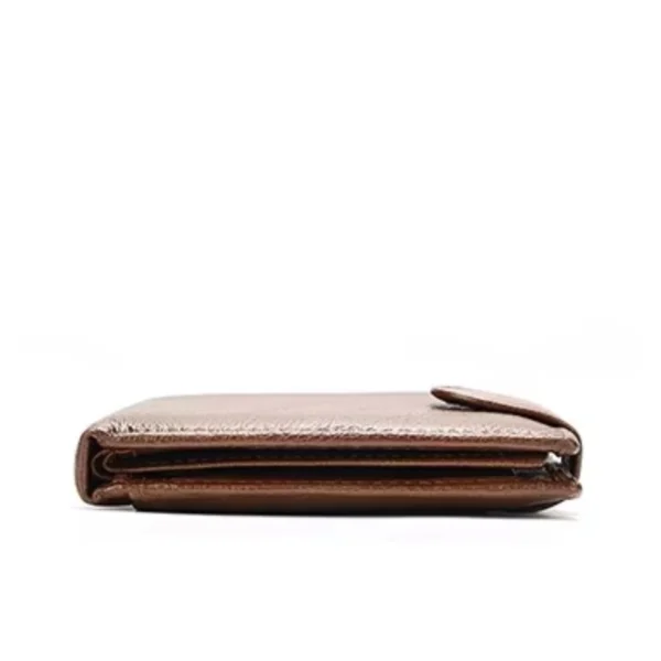 The Classic Utility Bifold Premium Genuine Cowhide Leather Secure Snap Closure Wallet