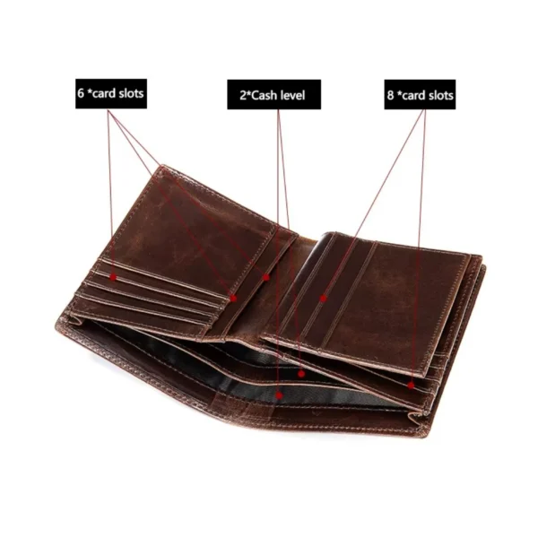 The Diplomat Investment-Grade Genuine Oil Cowhide Leather RFID Security Built-In Men's Imported Wallet