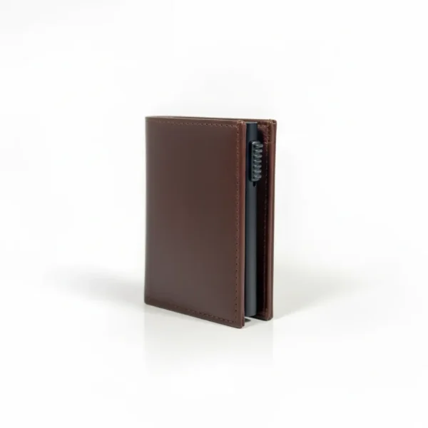 The Meridian Pop-Up Trifold | RFID-Blocking Microfiber Wallet Chocolate