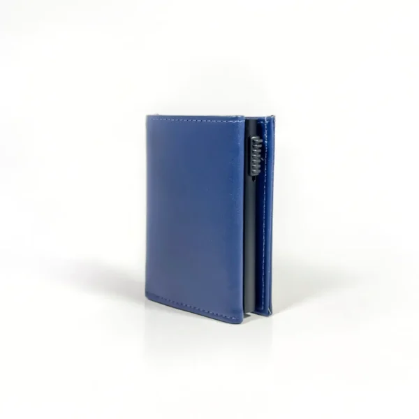 The Meridian Pop-Up Trifold | RFID-Blocking Microfiber Wallet Blue