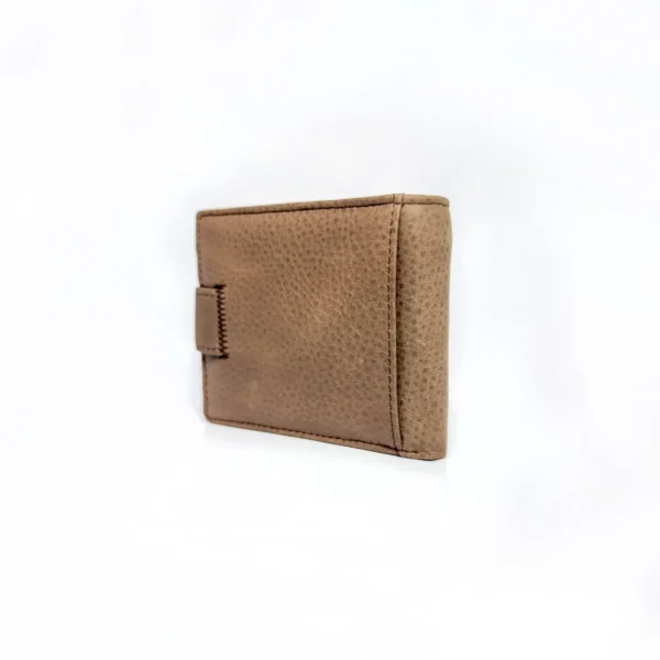 The Classic Utility Bifold Premium Genuine Cowhide Leather Secure Snap Closure Wallet  (Grey)