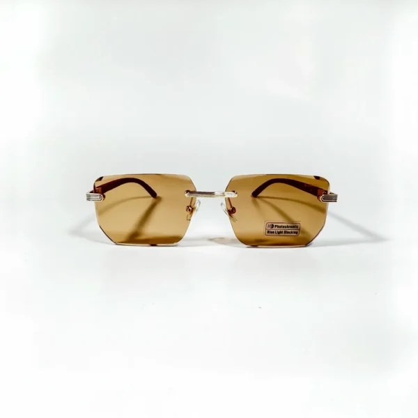 Frameless Sunglasses Color Changing Glasses Photochromic UV Protection