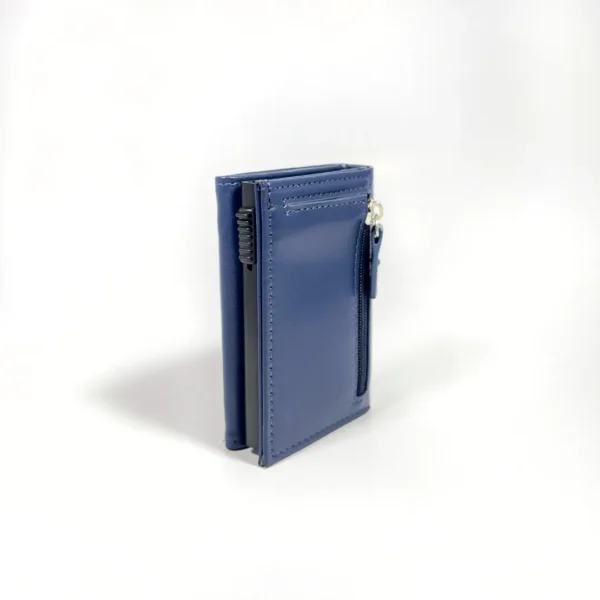 The Meridian Pop-Up Trifold | RFID-Blocking Microfiber Wallet Blue