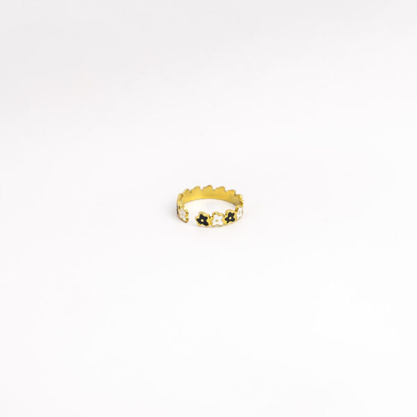 Open-End Ring for Women 18k Gold Plated Stainless Steel Oil Drop Stylish Design