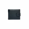 The Classic Utility Bifold Premium Genuine Cowhide Leather Secure Snap Closure Wallet  Black