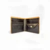 The Artisan Crazy Horse Genuine Leather Bifold Imported Wallet Coffee