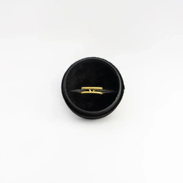 Irregular Fried Dough Twists Gold Plated Ring Ins Fashion Stainless Steel Geometric Women's Ring