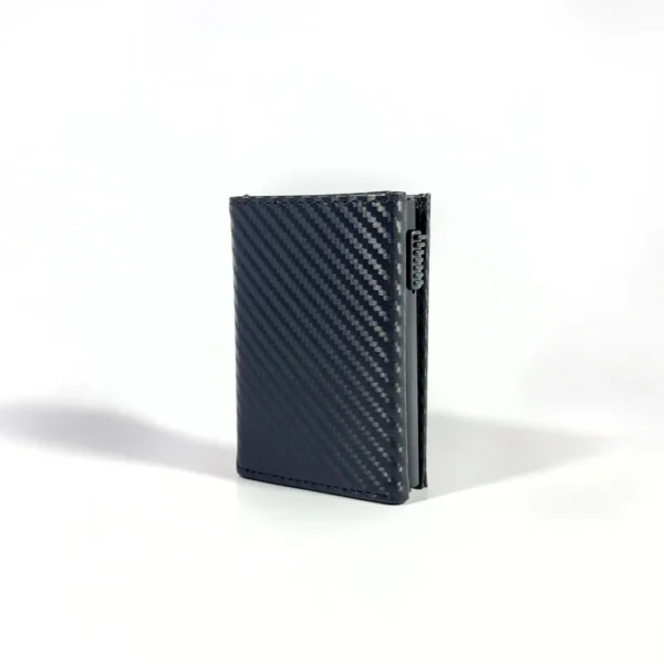 The Meridian Pop-Up Trifold | RFID-Blocking Microfiber Wallet Carbon Fiber