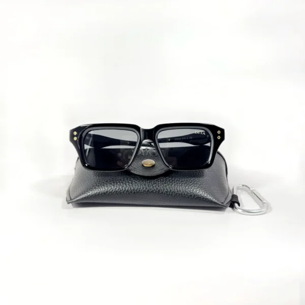 Trendy Designer Square TAC Polarized Fishing UV400 Sunglasses Black& Gold