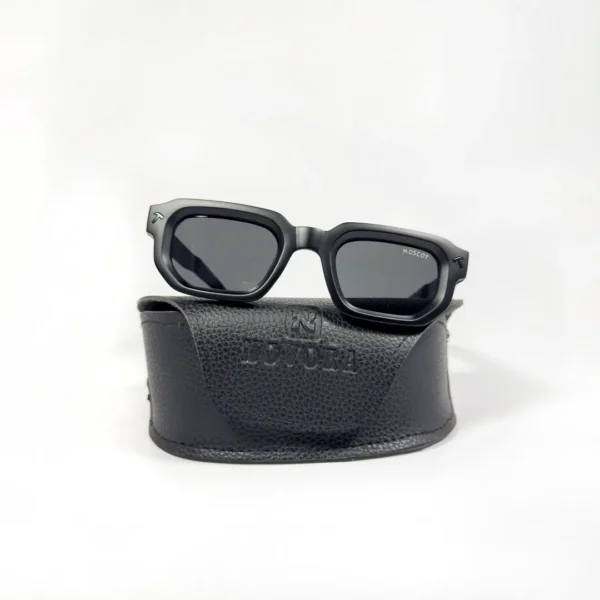 Retro Designer Square TAC Polarized Fishing Driving UV400 Shades Full Black For Her