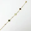 Four-leaf Stainless Steel Chain Bracelet