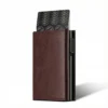 The Meridian Pop-Up Trifold | RFID-Blocking Microfiber Wallet Chocolate
