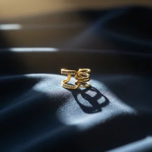 18K Gold-plated Stainless Steel Open Ring Women's Non Fading Ring Steel Jewelry