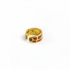 Open-End Ring for Women 18k Gold Plated Stainless Steel Oil Drop Stylish Design
