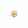 Irregular Fried Dough Twists Gold Plated Ring Ins Fashion Stainless Steel Geometric Women's Ring