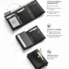The Meridian Pop-Up Trifold | RFID-Blocking Microfiber Wallet Black