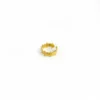 Irregular Fried Dough Twists Gold Plated Ring Ins Fashion Stainless Steel Geometric Women's Ring