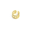 Irregular Fried Dough Twists Gold Plated Ring Ins Fashion Stainless Steel Geometric Women's Ring