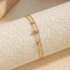 Ivanda 14K Gold Plated Double-Layer Bracelet