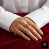 18K Gold-plated Stainless Steel Open Ring Women's Non Fading Ring