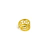 Irregular Fried Dough Twists Gold Plated Ring Ins Fashion Stainless Steel Geometric Women's Ring