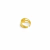 Open-End Ring for Women 18k Gold Plated Stainless Steel Oil Drop Stylish Design