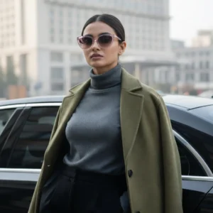 Transparent Pink Cat's eye Sunglasses for Women