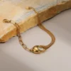 Gold Punk Geometric Double-Layer Bracelet